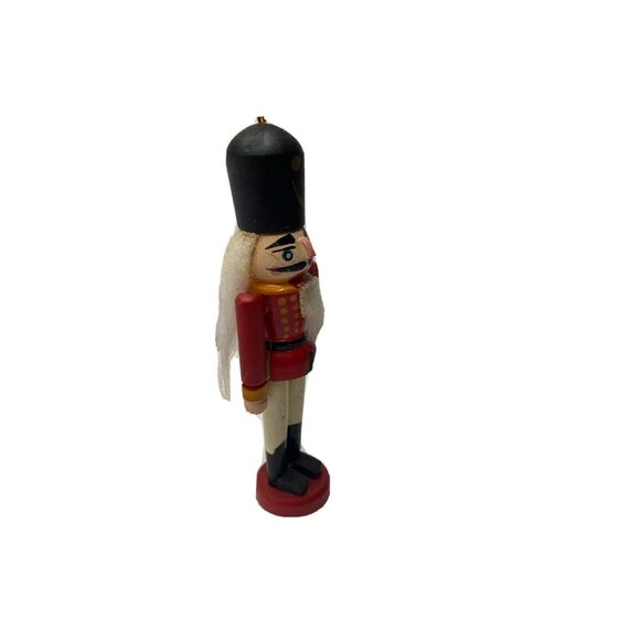 Vintage Wooden Nutcracker Christmas Ornament 1996 Hand Painted - Picture 3 of 9